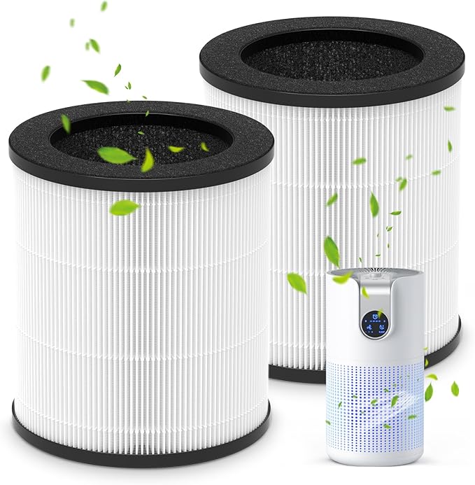 2 Pack M03 Replacement Filter Only Compatible by isinlive