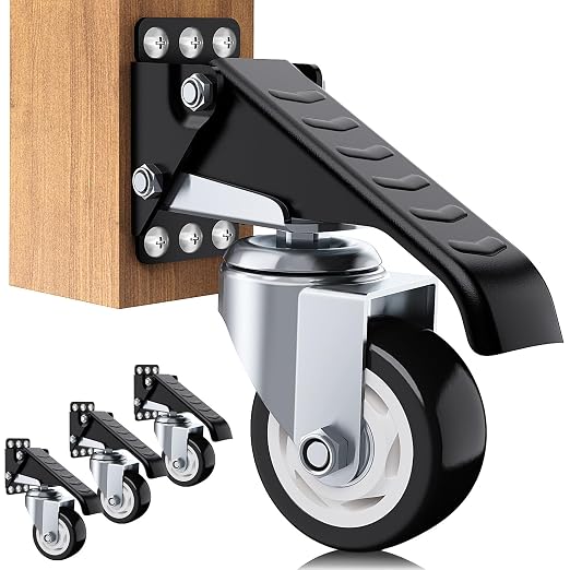 SOLEJAZZ Workbench Casters Wheels 880Lbs Retractable Casters Set of 4 Heavy by SOLEJAZZ