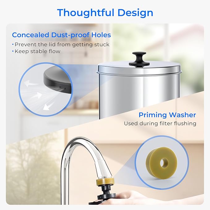 Waterdrop Upgrade Gravity-fed Water Filter System, - Image 7