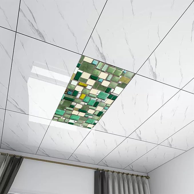 2 Pack Fluorescent Light Covers 4 X 2 Feet Abstract GlassMagnetic Light Cover - Image 7
