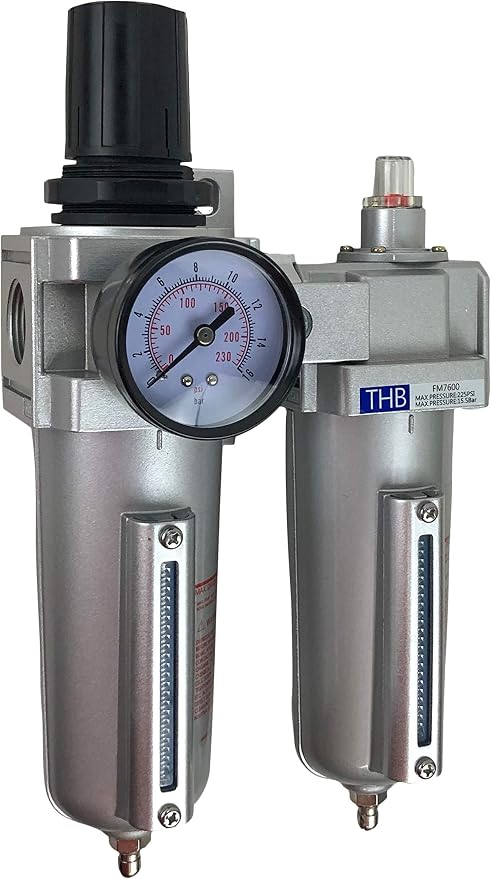 3/4" HEAVY DUTY COMBO PARTICULATE & COALESCING FILTER REGULATOR COMPRESSED AIR - Image 2