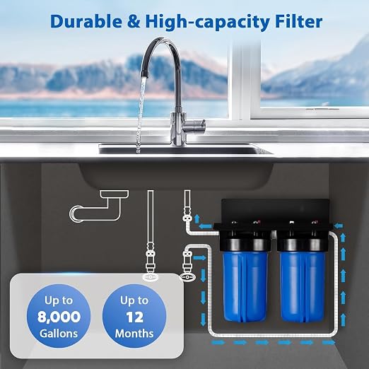 iSpring US21B-CPB 4-Layer High Capacity Under Sink Water Filter, Bad Taste & - Image 6