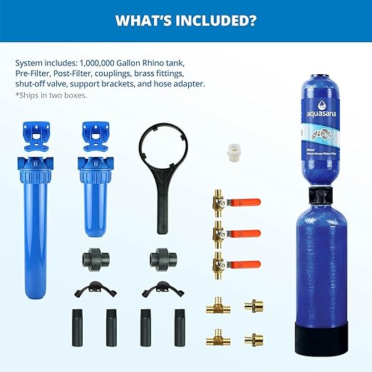 Aquasana Whole House Water Filter System | 1, 000 Gallons | Carbon & KDF Media - Image 4