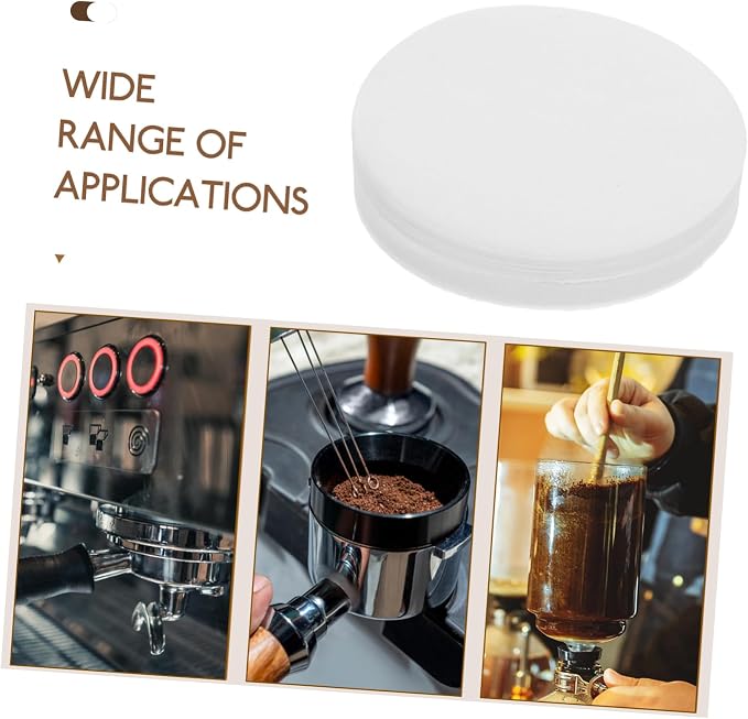 KICHOUSE Efficient Espresso Extraction Paper Coffee Filters Reusable White - Image 3