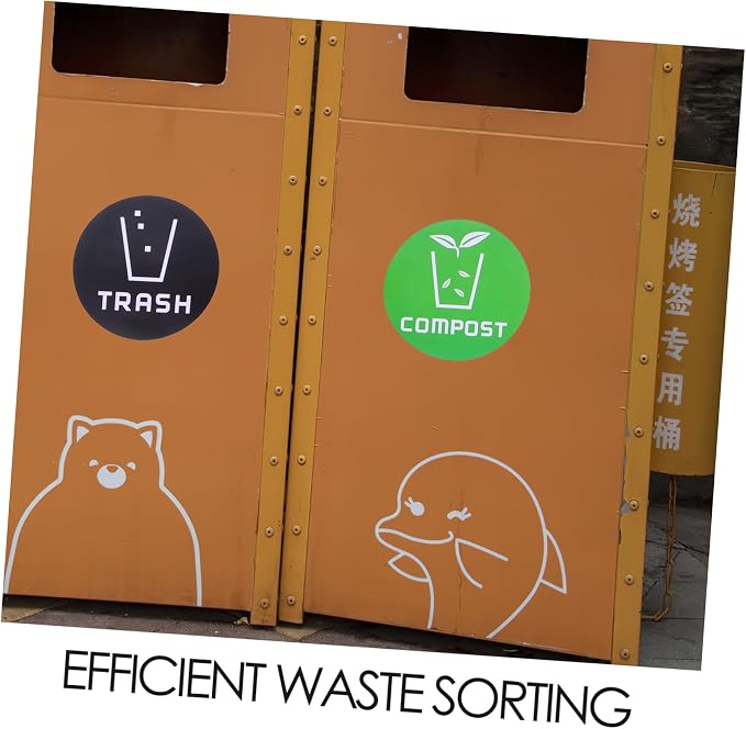 6pcs Decorative Waste Sorting Stickers - Image 3