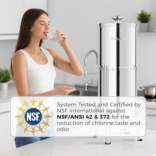 8-Stage Gravity Water Filtration System 3.0 Gallon-304 Stainless Steel - Image 2