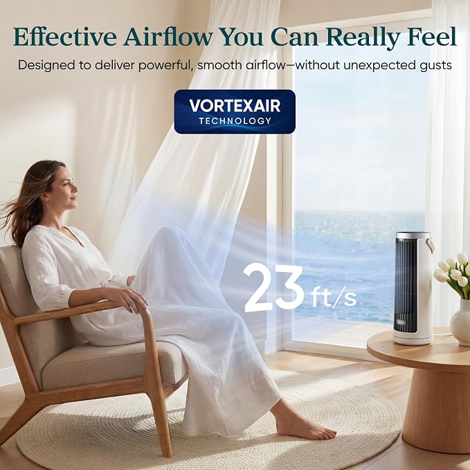 LEVOIT Tower Fan for Bedroom, 20dB Quiet Desk Fan - Image 3