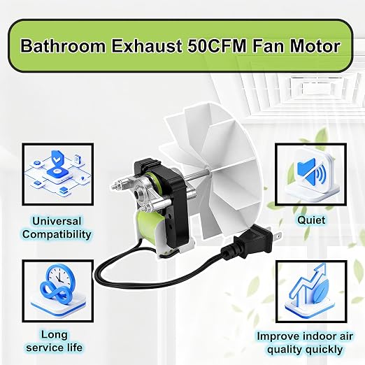 Universal SM550 Bathroom Exhaust Fan Motor Replacement Compatible - Image 3