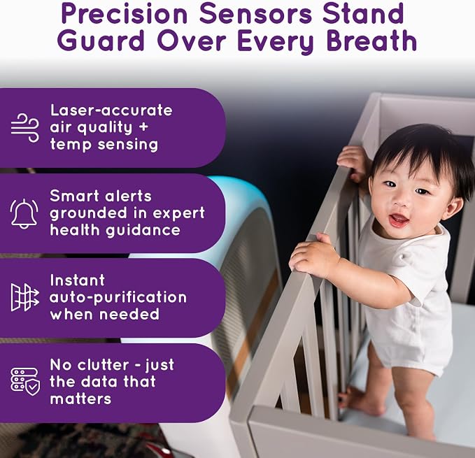 Air Purifier for Baby | Proprietary Safe-Sleep Design | Medical-Grade HEPA - Image 4