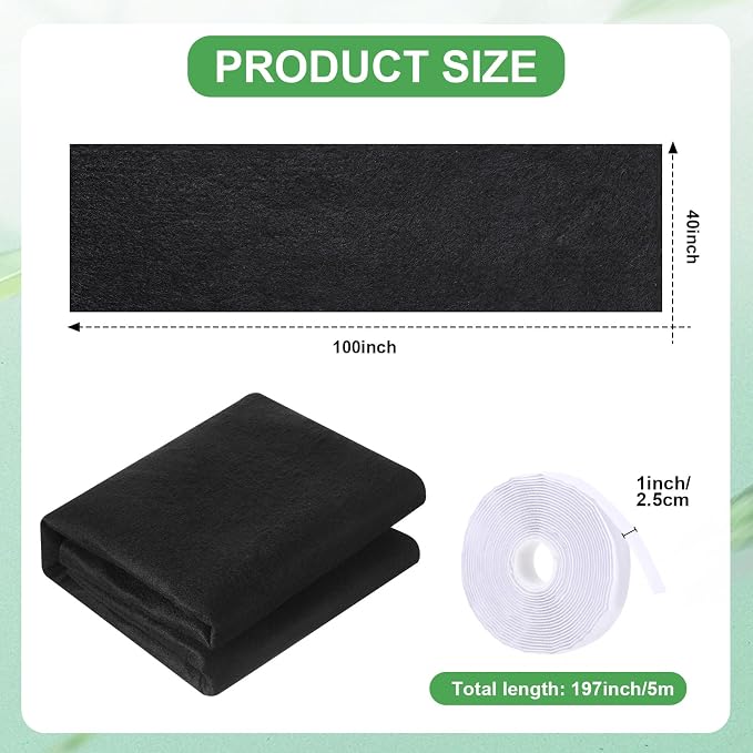 2 Rolls of Vent Filters Kit 100'' x 40'' Electrostatic Media 200" Installation - Image 2
