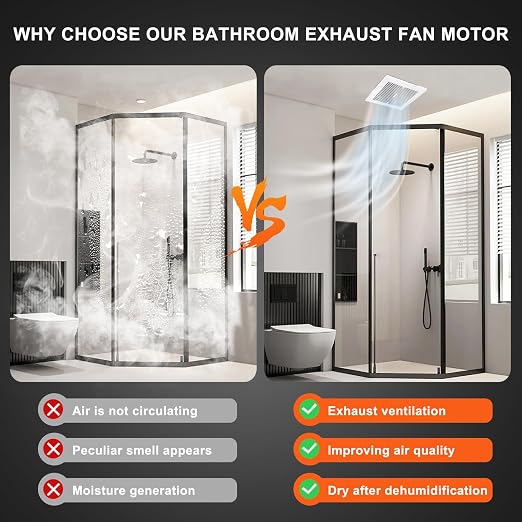 Hiorucet SM550 Universal Bathroom Fan Motor - Image 6