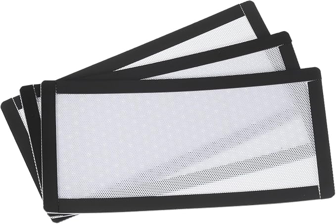 MECCANIXITY 3PCS PC Dust Filter, 200x100mm Magnetic Frame PVC Computer Case by MECCANIXITY