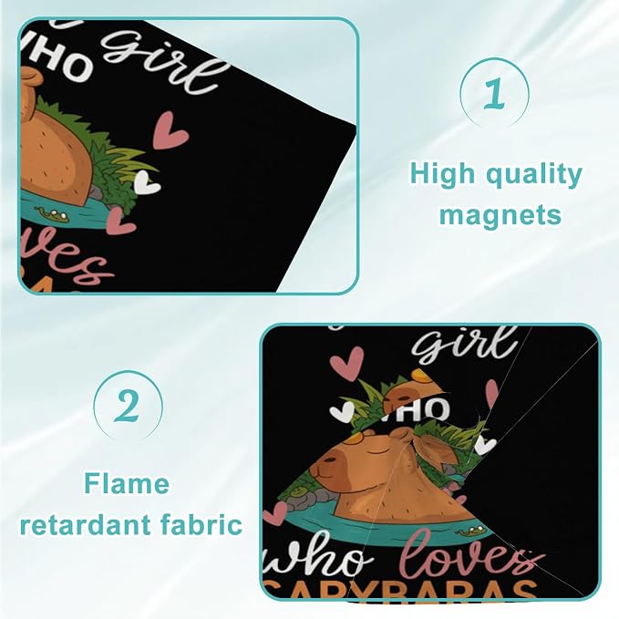 6 Pcs Fluorescent Light Covers for Ceiling Lights Cute Capybara Gifts Hearts - Image 5