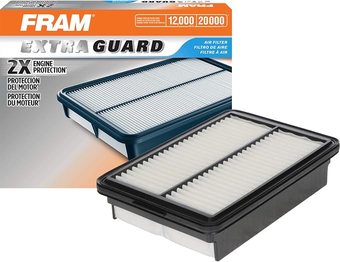 FRAM Extra Guard Rectangular Panel Engine Air Filter Replacement, Easy Install by FRAM
