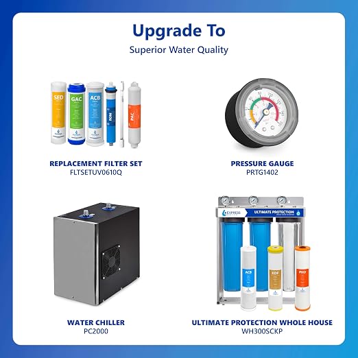 Express Water Reverse Osmosis Ultraviolet Water Filtration System – 100 GPD - Image 9