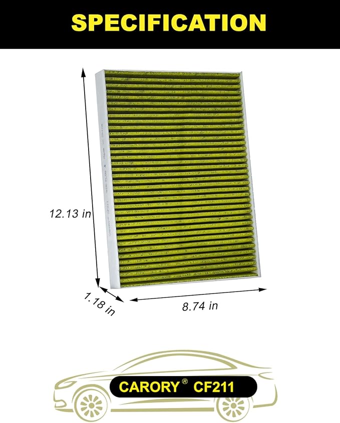 CARORY Cabin Air Filter w/Activated Carbon - Image 2