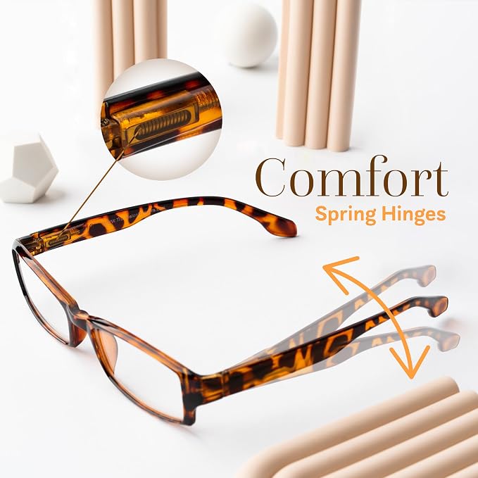 TruVision Readers Reading Glasses, Comfort Spring Hinges - Image 4