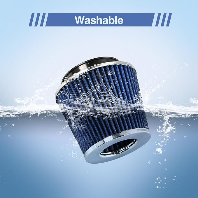 Universal Clamp On Air Intake Filter fits 3 In /3.5 In /4 In Three Different - Image 6