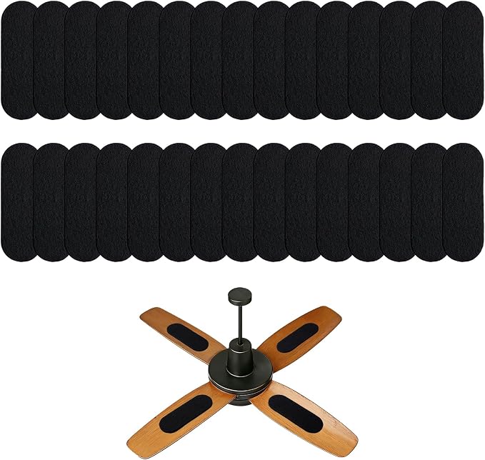 30 PCS Ceiling Fan Blade Air Filters, Activated Carbon Air Purifier Pads to by Doodlream