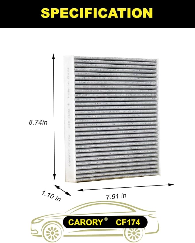 CARORY Cabin Air Filter w/Activated Carbon - Image 2