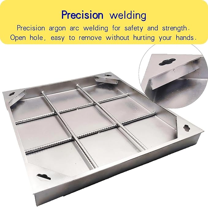 C Class 20x20 Invisible Stainless Steel Manhole Cover and Frame - Image 5