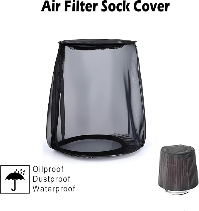 Air Filter Cover for Car Cold Air Intake Filter Cover Wrap Dustproof, Air - Image 2