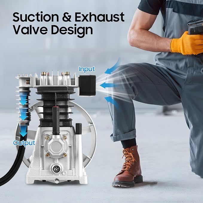 Air Compressor Pump Head, 3hp Air Compressor Pump-Head, 2200w Portable - Image 6