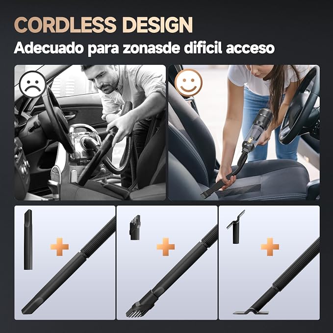 Car Vacuum Portable Cordless, Foldable Handheld Vacuum - Image 5