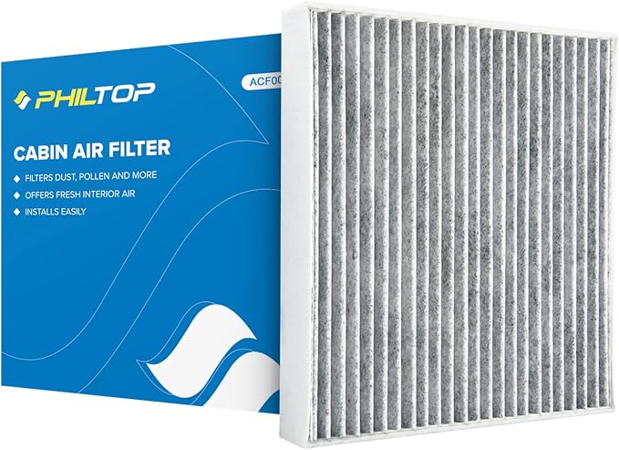 PHILTOP HEPA Cabin Air Filter w/Activated Carbon, Compatible by PHILTOP