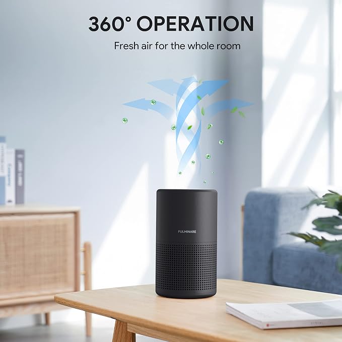 FULMINARE Air Purifiers for Bedroom H13 True HEPA Air Filter Quiet Air Cleaner - Image 4
