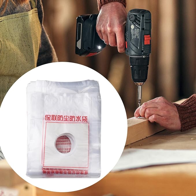 Electric Hammer Dust Bag – Drill Dust Sealr, Hole Saw Catcher | 100PCS Fine - Image 9