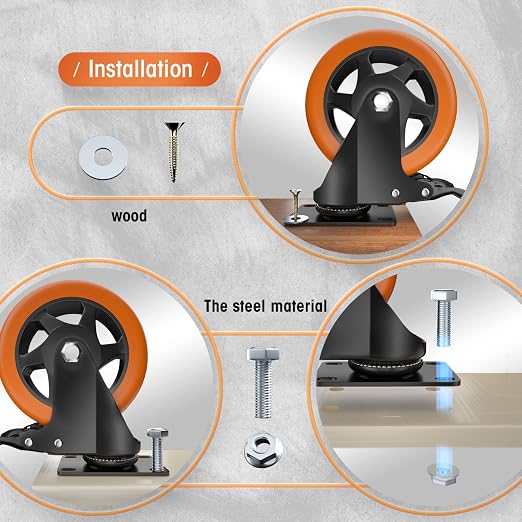 5" Caster Wheels - Image 4