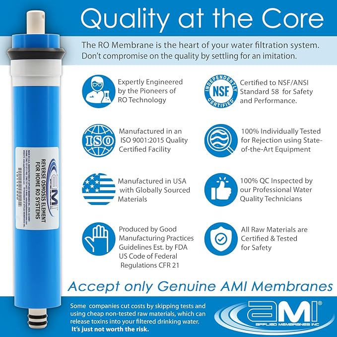 APPLIED MEMBRANES INC. 36 GPD Reverse Osmosis Membrane | RO Membrane Water - Image 5