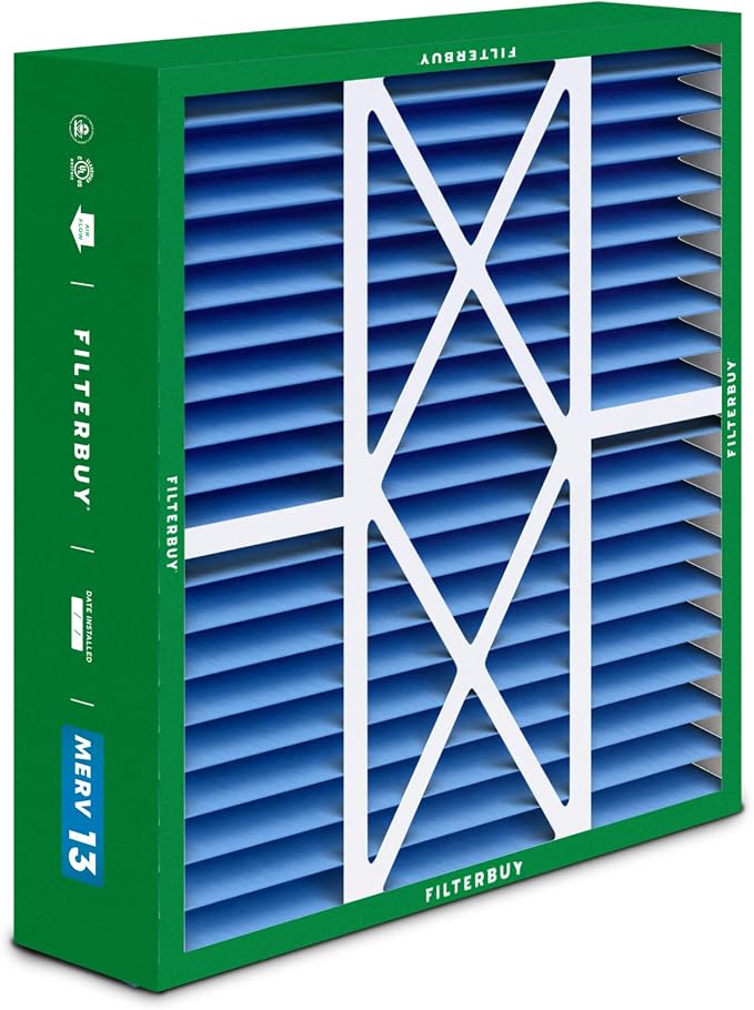 Filterbuy 20x22x5 Air Filter MERV 13 Optimal Smoke & Allergy Defense, Pleated - Image 8
