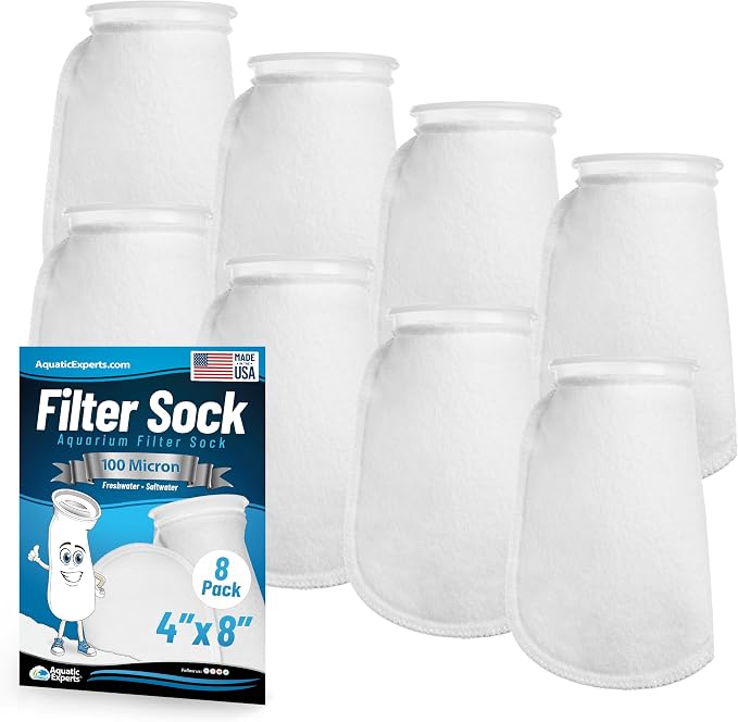 Aquatic Experts 4 inch Ring 100 Micron Felt Filter Sock by AquaticExperts