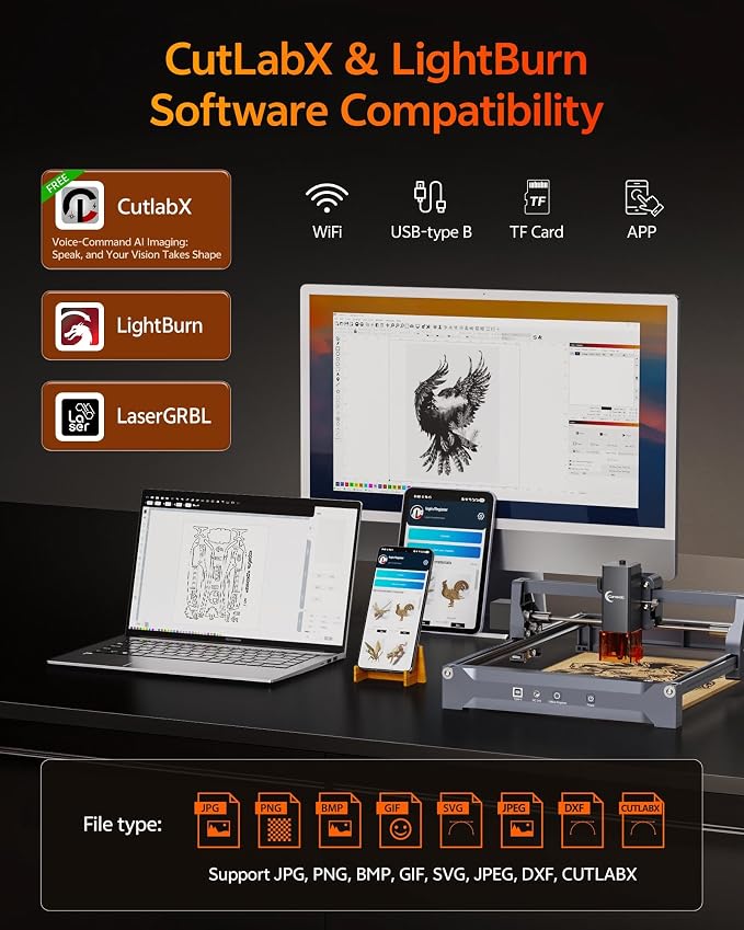 Laser Engraver, Carverall K15 Pro 5W Laser Engraving Machine - Image 3
