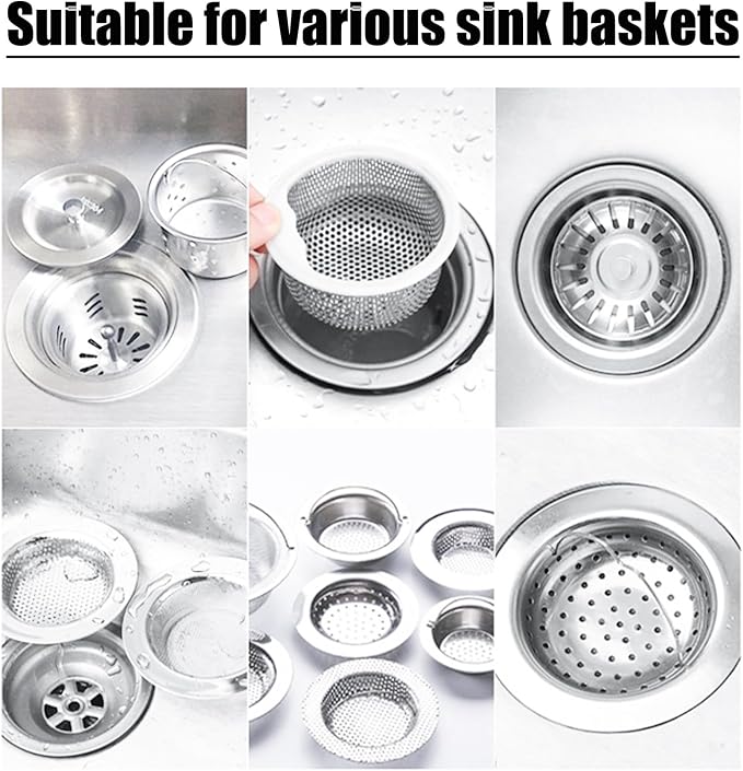 Pine & Linen 200pcs Disposable Mesh Sink Strainers Bags and Storage Box - Image 5