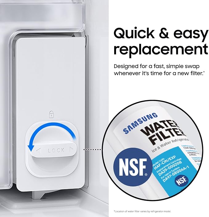Samsung HAF-CIN-2P/EXP Genuine Refrigerator Water Filter, 6-Month Life - Image 4