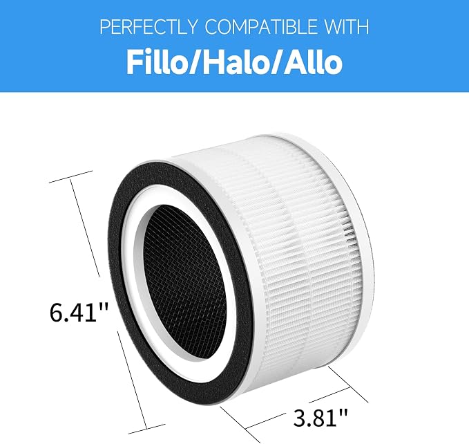 4-Pack Fillo/Halo/Allo Replacement Filter Compatible - Image 3