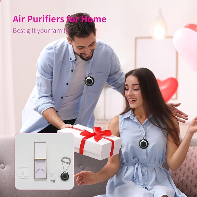 Rechargeable Ionizer Air Purifier, Wearable Air Purifier, Mini Necklace Air - Image 6