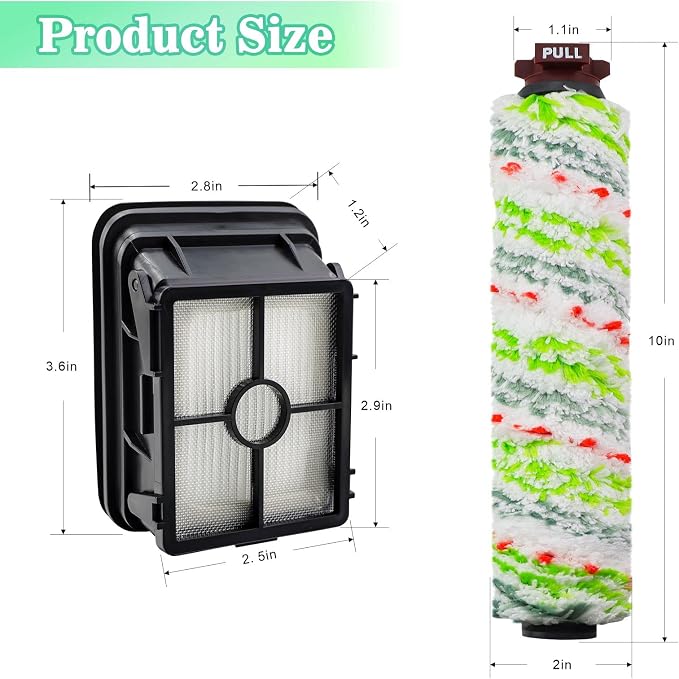 Crosswave Brush Roll Replacement and 1866 Replacement Filters - Image 4