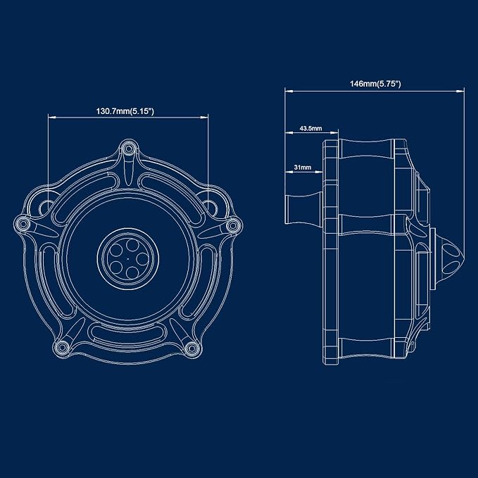 Air Filter Cleaner for Harley Davidson Air Intakes Sportster XL 883 1200 Models - Image 5