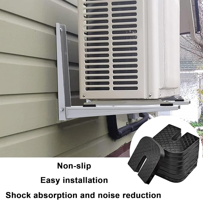 Rubber Isolator Pad 4 Pack Air Conditioner Shock Pad Anti Vibration Pads - Image 3