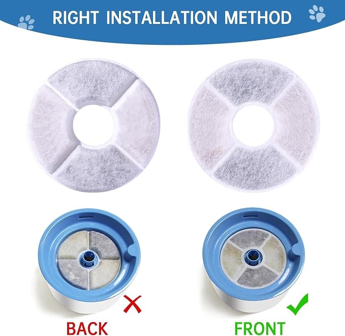 Cat Water Fountain Filter, 10 Pack Replacement Filters - Image 6