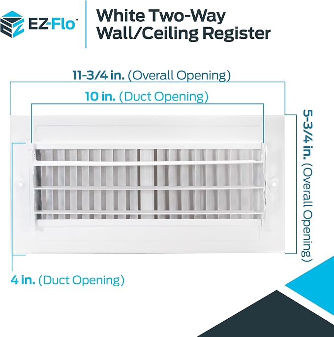 EZ-FLO 10 x 4 Inch Air Vent Cover - Image 6