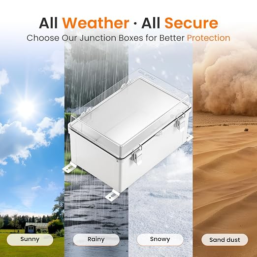QILIPSU Waterproof Junction Box IP67 Outdoor Plastic Electrical Project - Image 5