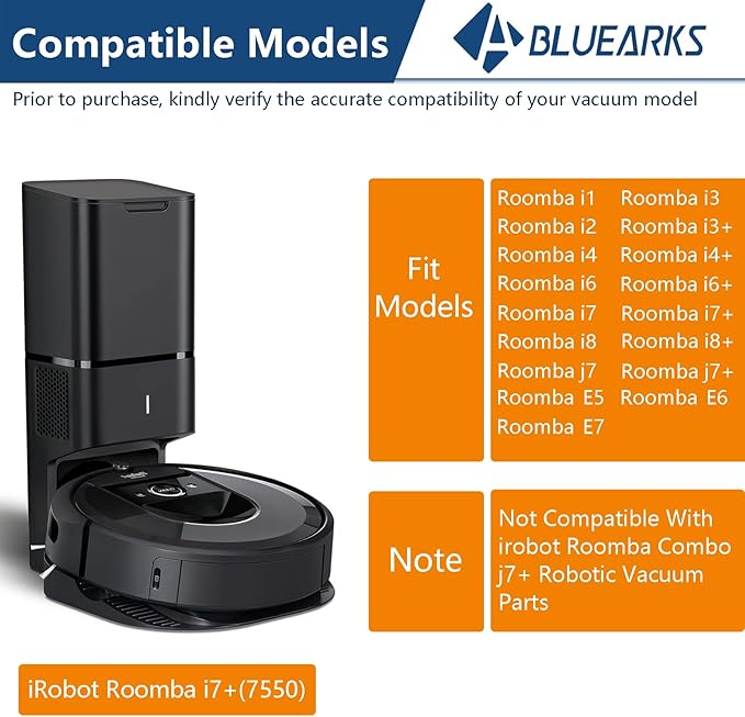 16Pcs Parts Compatible with Roomba i1+ J7 i7+ i3+ i4+ EVO i6+ i8+ i7 J7+ Plus - Image 2