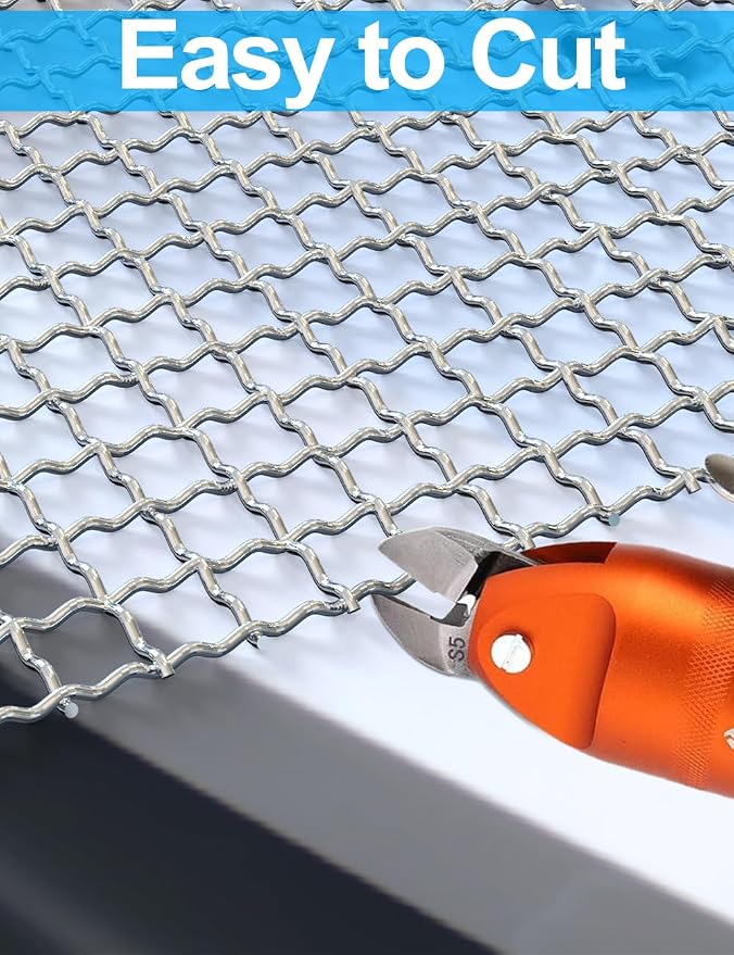 4Pack 5Mesh 10'' x 14'' Wire Mesh Screen, 304 Stainless Steel Anti-Rusted Mesh - Image 3