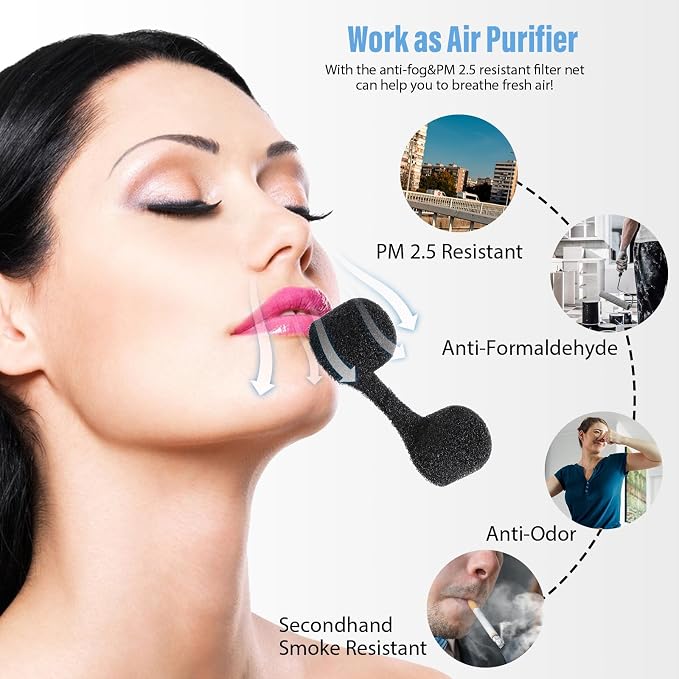 150 Pieces Nose Plug Filter Disposable Nose Dust Filters Bulk Sponge Nostril - Image 5