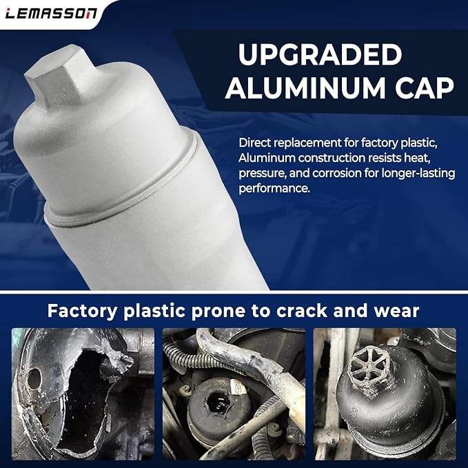 926-959 Upgrade Aluminum Engine Oil Cooler Oil Filter Housing - Image 3